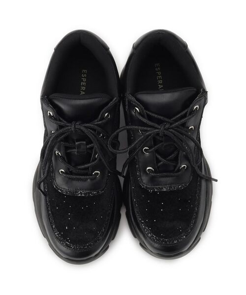 きゅんフィットベルベットラメスニーカー （スニーカー