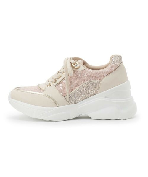 ESPERANZA / エスペランサ スニーカー | グリッター×ツイード ラインストーンスニーカー | 詳細14