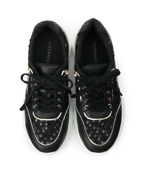 ESPERANZA / エスペランサ スニーカー | グリッター×ツイード ラインストーンスニーカー | 詳細17