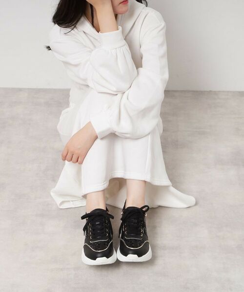 ESPERANZA / エスペランサ スニーカー | グリッター×ツイード ラインストーンスニーカー | 詳細5