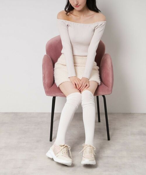 ESPERANZA / エスペランサ スニーカー | グリッター×ツイード ラインストーンスニーカー | 詳細9