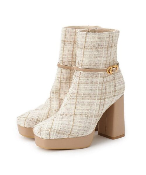 ESPERANZA / エスペランサ ブーツ（ショート丈） | 【EC先行販売】スクエアツイードショートブーツ | 詳細17