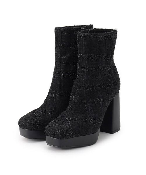 ESPERANZA / エスペランサ ブーツ（ショート丈） | 【EC先行販売】スクエアツイードショートブーツ | 詳細19