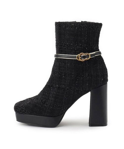 ESPERANZA / エスペランサ ブーツ（ショート丈） | 【EC先行販売】スクエアツイードショートブーツ | 詳細20