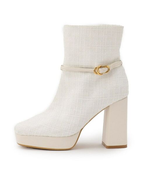 ESPERANZA / エスペランサ ブーツ（ショート丈） | 【EC先行販売】スクエアツイードショートブーツ | 詳細21