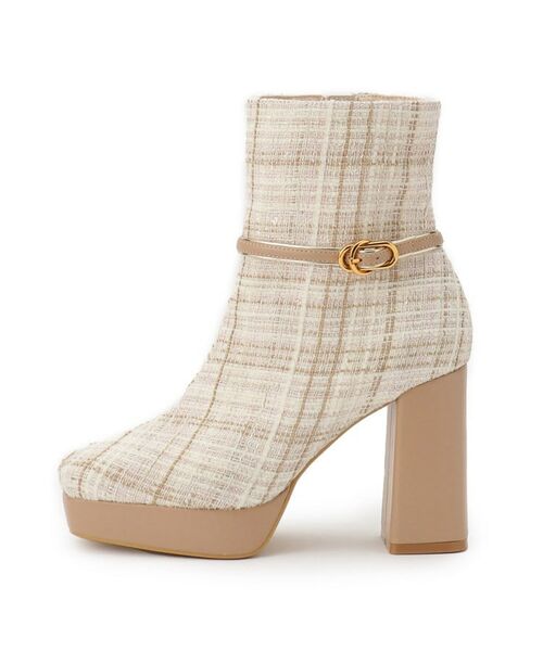 ESPERANZA / エスペランサ ブーツ（ショート丈） | 【EC先行販売】スクエアツイードショートブーツ | 詳細23