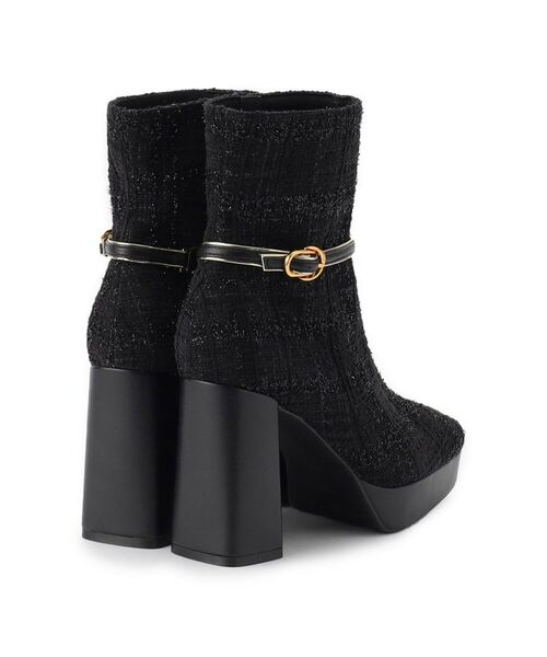 ESPERANZA / エスペランサ ブーツ（ショート丈） | 【EC先行販売】スクエアツイードショートブーツ | 詳細25