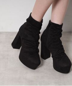 ESPERANZA / エスペランサ ブーツ（ショート丈） | 【EC先行販売】【ラク盛り／ショートブーツ】リピーター続出／脚長美脚 厚底シャーリングブーツ