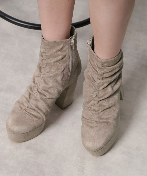 ESPERANZA / エスペランサ ブーツ（ショート丈） | 【EC先行販売】【ラク盛り／ショートブーツ】リピーター続出／脚長美脚 厚底シャーリングブーツ | 詳細1