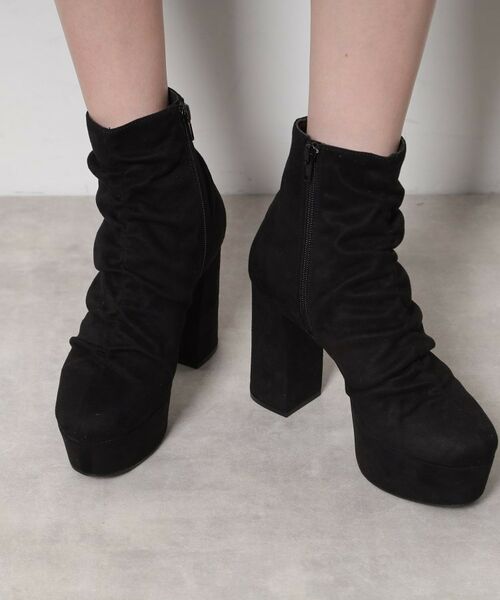 ESPERANZA / エスペランサ ブーツ（ショート丈） | 【EC先行販売】【ラク盛り／ショートブーツ】リピーター続出／脚長美脚 厚底シャーリングブーツ | 詳細4