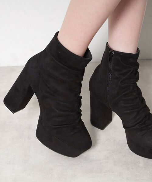 ESPERANZA / エスペランサ ブーツ（ショート丈） | 【EC先行販売】【ラク盛り／ショートブーツ】リピーター続出／脚長美脚 厚底シャーリングブーツ | 詳細5