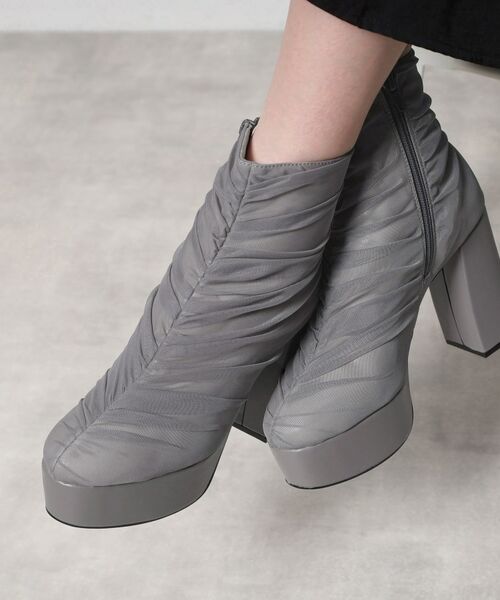 ESPERANZA / エスペランサ ブーツ（ショート丈） | 【EC先行販売】【ラク盛り／ショートブーツ】リピーター続出／脚長美脚 厚底シャーリングブーツ | 詳細7