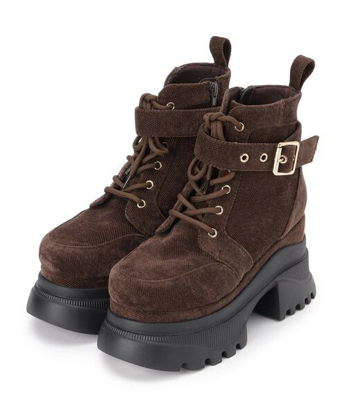 ESPERANZA / エスペランサ ブーツ（ショート丈） | レースアップバックル厚底ブーツ | 詳細11