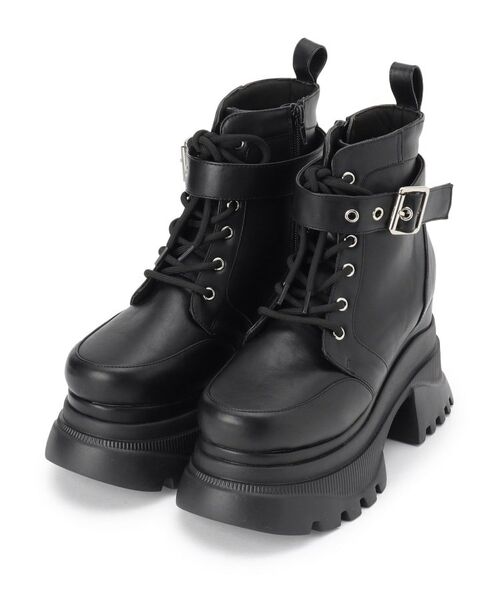 ESPERANZA / エスペランサ ブーツ（ショート丈） | レースアップバックル厚底ブーツ | 詳細12