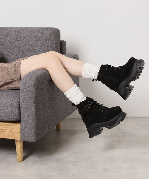 ESPERANZA / エスペランサ ブーツ（ショート丈） | レースアップバックル厚底ブーツ | 詳細4