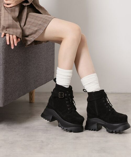 ESPERANZA / エスペランサ ブーツ（ショート丈） | レースアップバックル厚底ブーツ | 詳細5