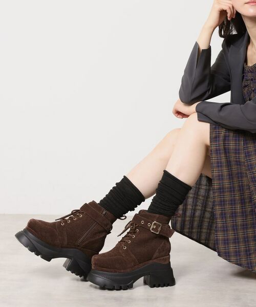 ESPERANZA / エスペランサ ブーツ（ショート丈） | レースアップバックル厚底ブーツ | 詳細7