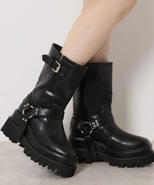 ESPERANZA / エスペランサ ブーツ(ショート丈) | 【トレンド感も着回し力も◎】2WAYダブルトラックソールエンジニアブーツ | 詳細1