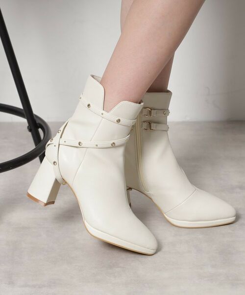 ESPERANZA / エスペランサ ブーツ（ショート丈） | 【EC先行販売】2WAYスタッズベルトショートブーツ | 詳細1