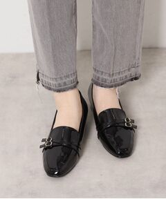 ESPERANZA / エスペランサ フラットシューズ | 【EC先行販売】ダブルベルトローファー レイン対応