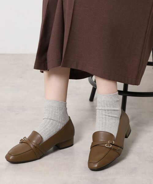 ESPERANZA / エスペランサ フラットシューズ | 【EC先行販売】ダブルベルトローファー レイン対応 | 詳細4