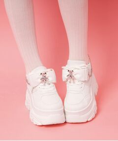 ESPERANZA / エスペランサ スニーカー | クマ×チェ―ン付き厚底インヒールスニーカー