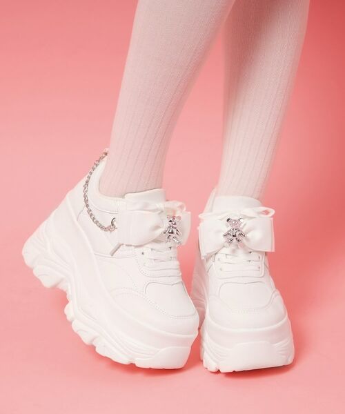 ESPERANZA / エスペランサ スニーカー | クマ×チェ―ン付き厚底インヒールスニーカー | 詳細1