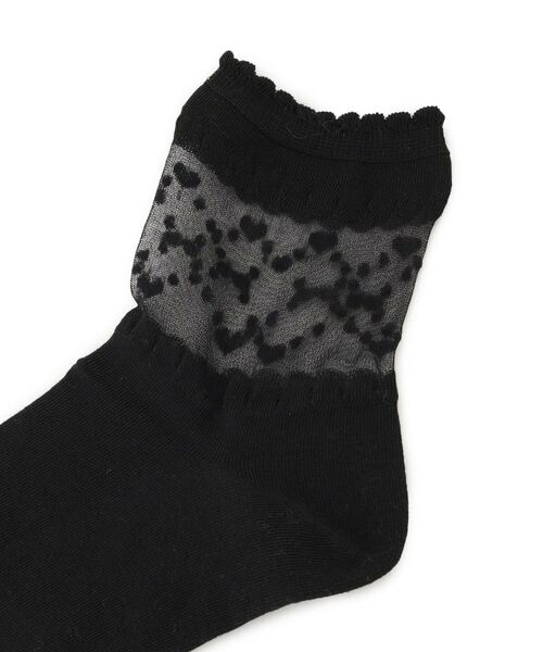 ESPERANZA / エスペランサ ソックス | シースルーハート×リボンソックス | 詳細2