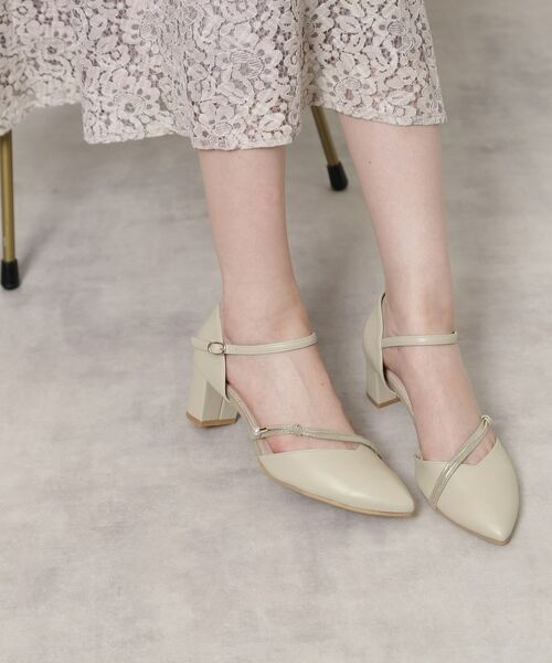 ESPERANZA / エスペランサ パンプス | ポインテッドトゥパール調付きセパレートパンプス | 詳細2