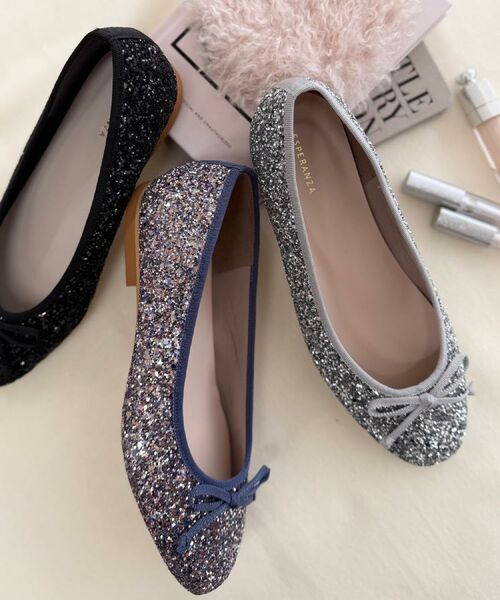 ESPERANZA / エスペランサ パンプス | 【EC限定カラーあり】グリッターバレエシューズ | 詳細28