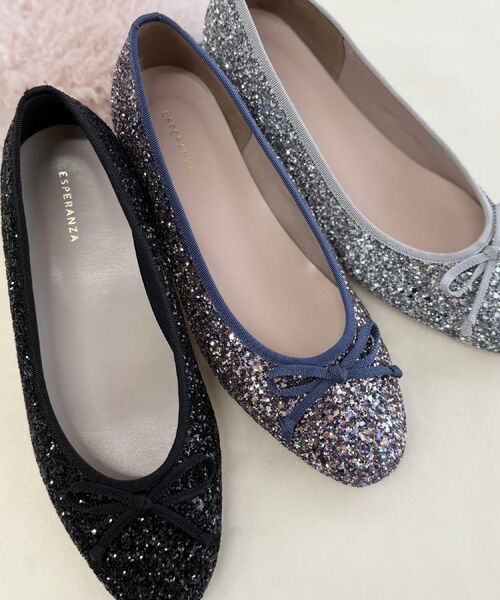 ESPERANZA / エスペランサ パンプス | 【EC限定カラーあり】グリッターバレエシューズ | 詳細30