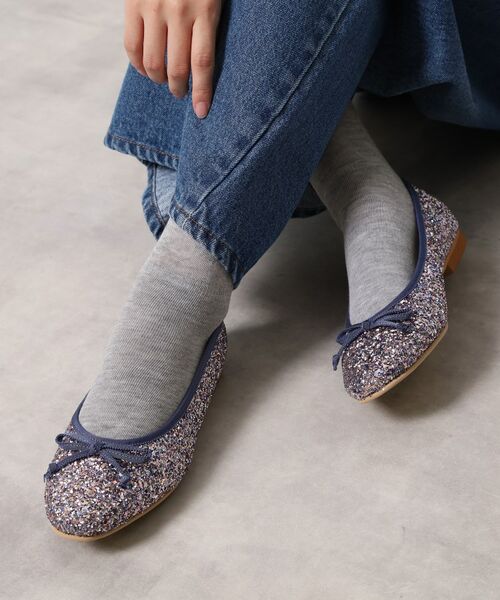 ESPERANZA/エスペランサ 【EC限定カラーあり】グリッターバレエシューズ パープル(712) 30(23.0cm) ESPERANZA/エスペランサ 【EC限定カラーあり】グリッターバレエシューズ パープル(712) 30(23.0cm)