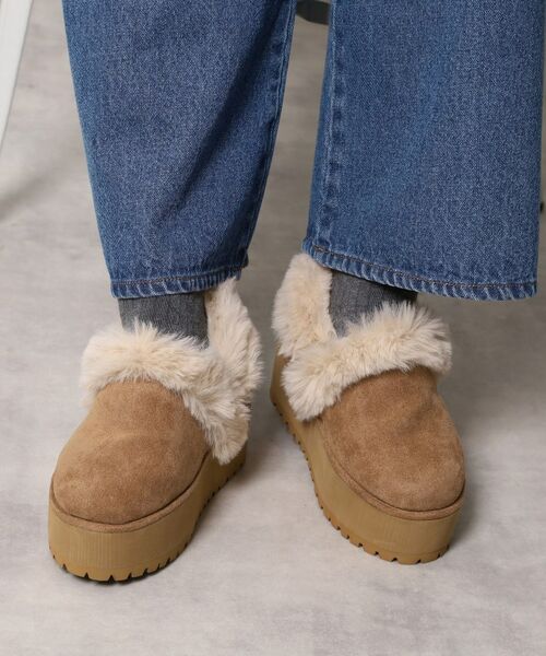 ESPERANZA / エスペランサ ブーツ(ショート丈) | SNSで話題!厚底2WAYフェイクムートンサボ | 詳細19