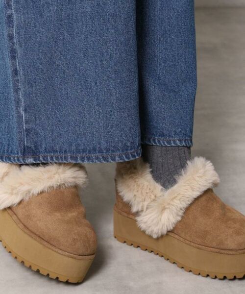 ESPERANZA / エスペランサ ブーツ(ショート丈) | SNSで話題!厚底2WAYフェイクムートンサボ | 詳細20