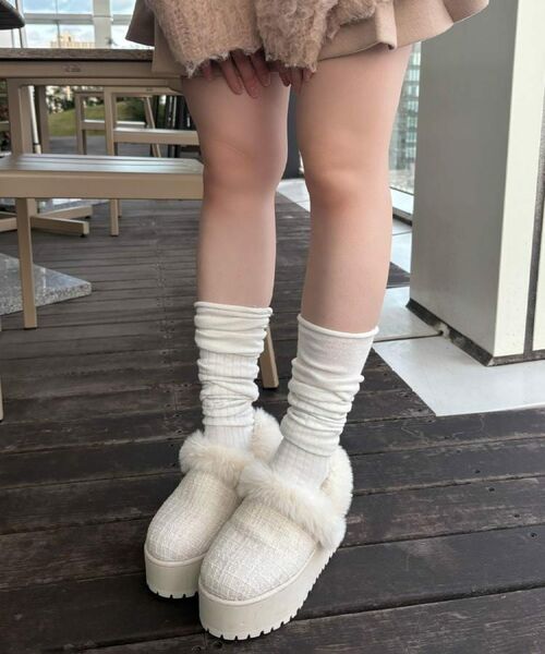 ESPERANZA / エスペランサ ブーツ(ショート丈) | SNSで話題!厚底2WAYフェイクムートンサボ | 詳細24