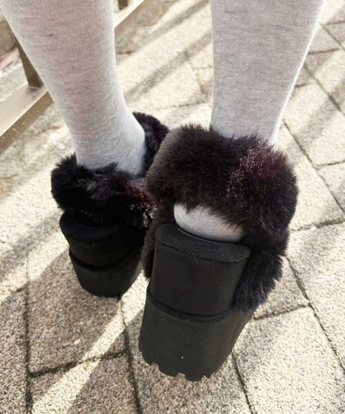 ESPERANZA / エスペランサ ブーツ(ショート丈) | SNSで話題!厚底2WAYフェイクムートンサボ | 詳細7