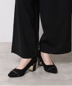 ESPERANZA / エスペランサ パンプス | ラメヒールゴールドラインパンプス