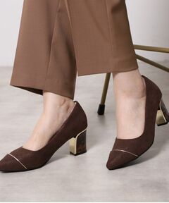 ESPERANZA / エスペランサ パンプス | ラメヒールゴールドラインパンプス