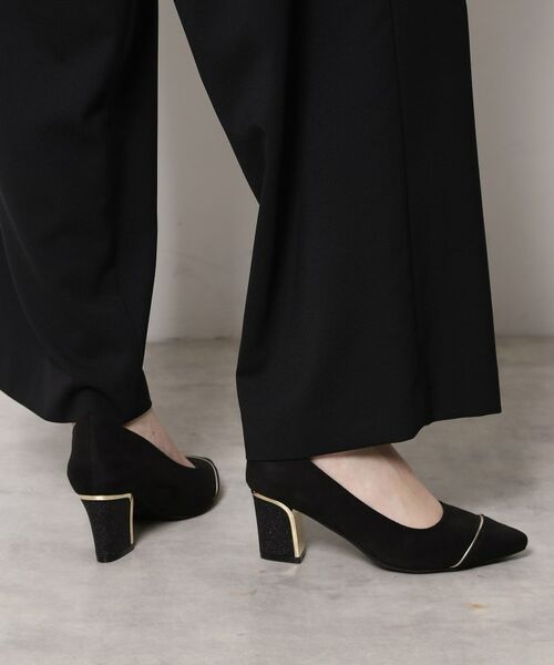 ESPERANZA / エスペランサ パンプス | ラメヒールゴールドラインパンプス | 詳細2
