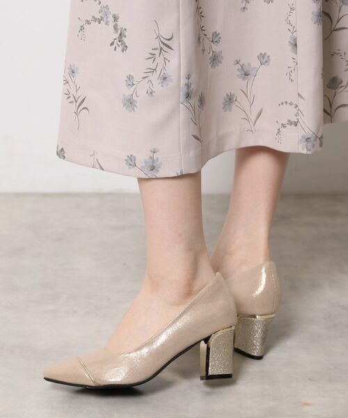 ESPERANZA / エスペランサ パンプス | ラメヒールゴールドラインパンプス | 詳細8