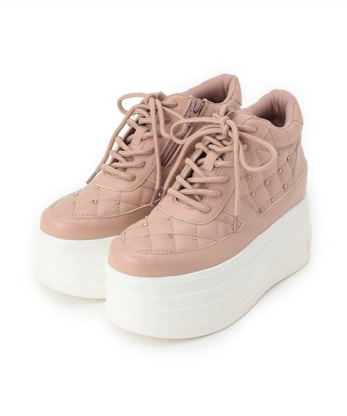 ESPERANZA / エスペランサ スニーカー | きゅんフィット厚底フラットキルティングスタッズスニーカー | 詳細11