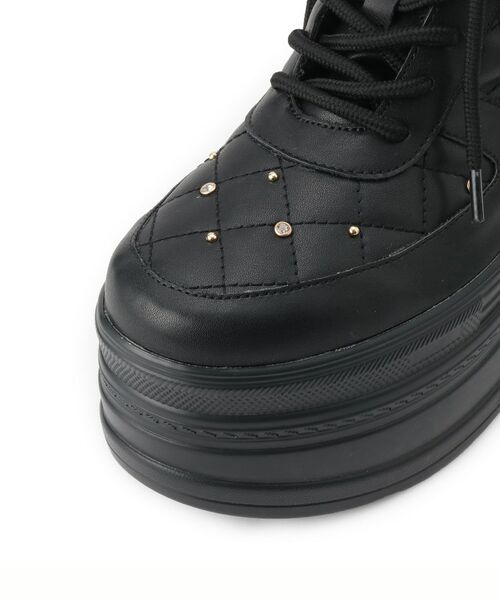 ESPERANZA / エスペランサ スニーカー | きゅんフィット厚底フラットキルティングスタッズスニーカー | 詳細19