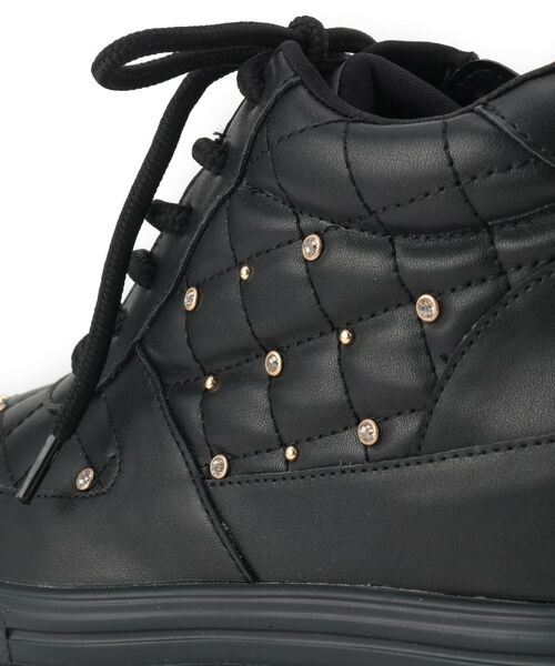 ESPERANZA / エスペランサ スニーカー | きゅんフィット厚底フラットキルティングスタッズスニーカー | 詳細21