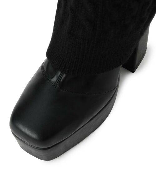 ESPERANZA / エスペランサ ブーツ（ショート丈） | 【ラク盛り／ロングブーツ】リピーター続出／脚長美脚 2WAYニットカバーレイヤーロングブーツ | 詳細20