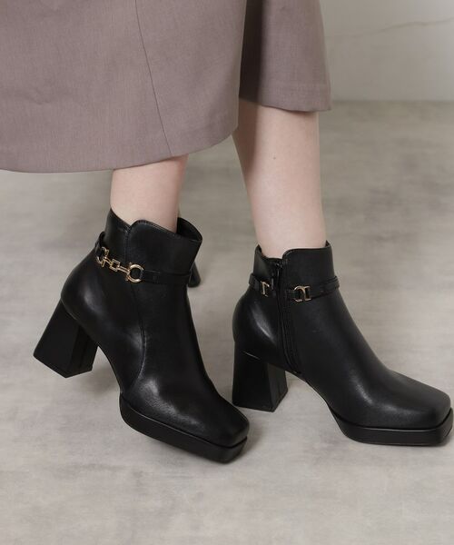 ESPERANZA/エスペランサ 【レイン対応】サイドビット2WAYショートブーツ ブラック(019) L(24.0cm-24.5cm) ESPERANZA/エスペランサ 【レイン対応】サイドビット2WAYショートブーツ ブラック(019) L(24.0cm-24.5cm)