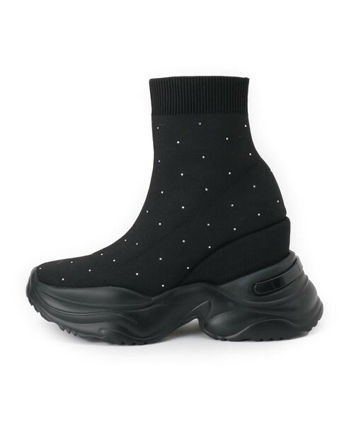 ESPERANZA / エスペランサ ブーツ(ショート丈) | スニーカーソールラインストーンニットブーツ | 詳細15