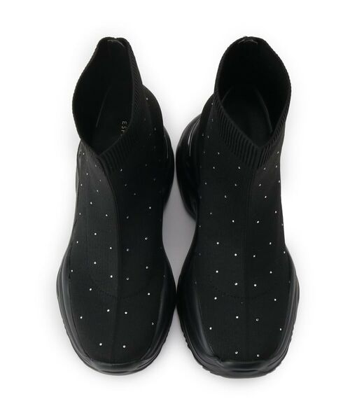 ESPERANZA / エスペランサ ブーツ(ショート丈) | スニーカーソールラインストーンニットブーツ | 詳細17