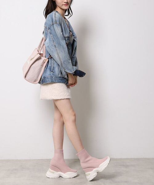 ESPERANZA / エスペランサ ブーツ(ショート丈) | スニーカーソールラインストーンニットブーツ | 詳細9