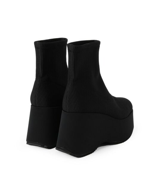 ESPERANZA / エスペランサ ブーツ（ショート丈） | スタイルぐんっとアップ！厚底ニットショートブーツ | 詳細17
