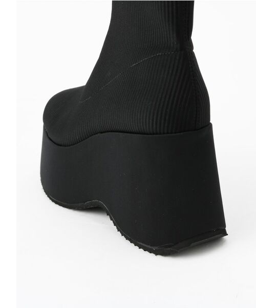 ESPERANZA / エスペランサ ブーツ（ショート丈） | スタイルぐんっとアップ！厚底ニットショートブーツ | 詳細19